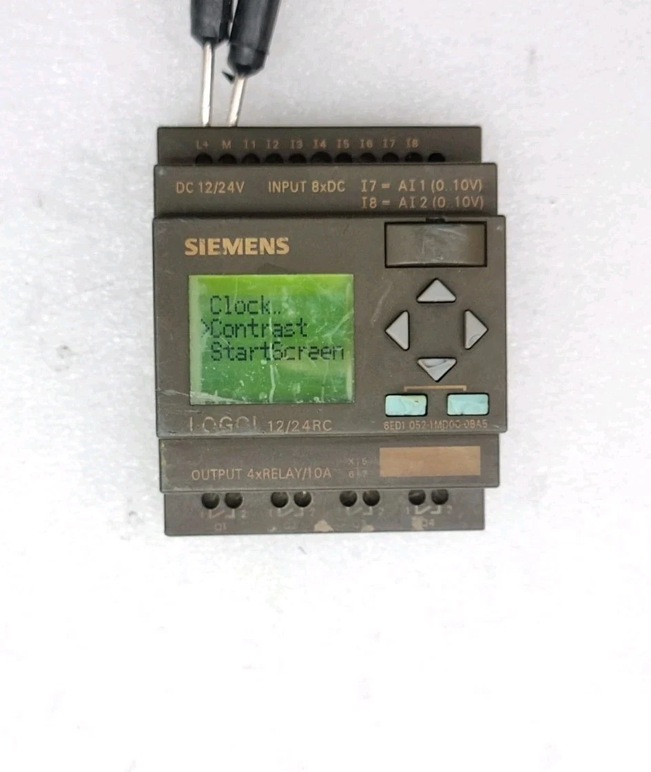 Siemens 6ED1052-1MD00-0BA5 Logo ! 12/24RC Dc12/24V (Used | Cosmetic Damaged)